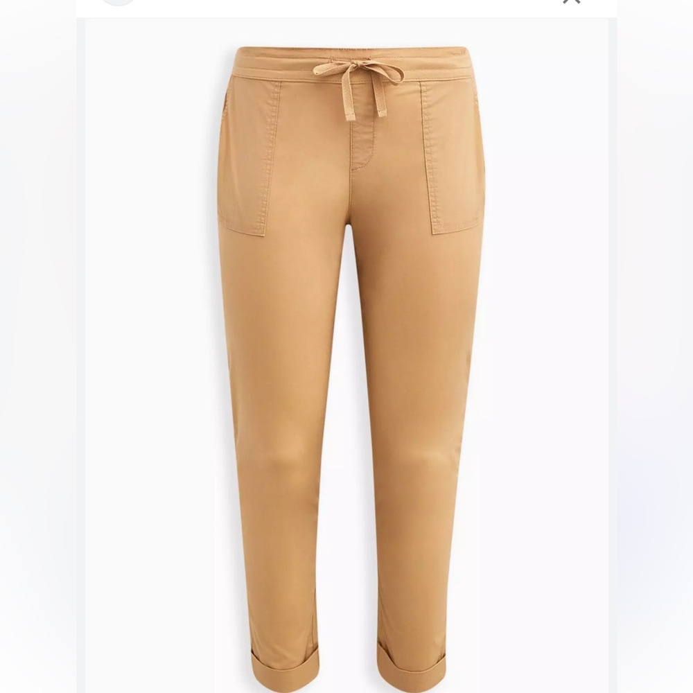 Torrid Feel The Fit cotton pull on straight stretch poplin pant ( 0R) - size 12